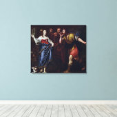 Rahab en de Emissers van Joshua Canvas Afdruk (Insitu (Houten vloer))