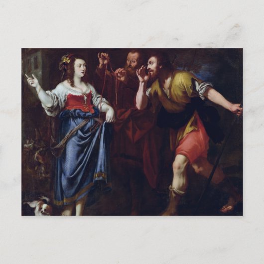 Rahab en de Geheim afgezanten van Joshua Briefkaart (Voorkant)