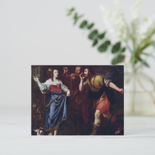 Rahab en de Geheim afgezanten van Joshua Briefkaart (Staand voorkant)