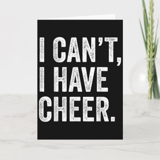 Rahiltees Co. I Can't I Have Cheer Cheerleader - B Kaart (Voorkant)