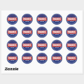 Rahm Emanuel als President 2028 Ronde Sticker (Vel)