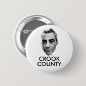 Rahm Emanuel: Crook County Ronde Button 5,7 Cm (Voorkant /achterkant)