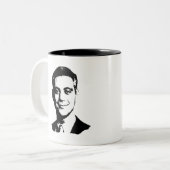 Rahm Emanuel Gear Tweekleurige Koffiemok (Voorkant links)