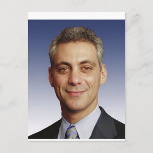 Rahm Emanuel voor burgemeester Briefkaart (Voorkant)