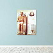 Rahotep en zijn vrouw, Nofret Canvas Afdruk (Insitu (Houten vloer))