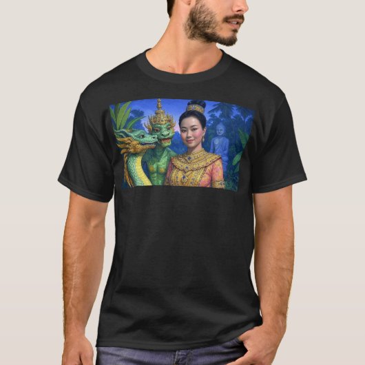 Rahu introduceert een vriend bij Mealea T-shirt (Voorkant)