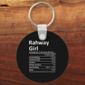 Rahway Girl Nj New Jersey Funny City Home Roots Us Sleutelhanger (Voorkant)