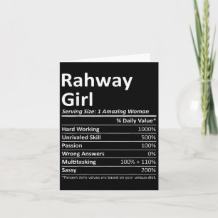 Rahway Meisje Nj New Jersey Grappige Stad Thuis Ro Kaart