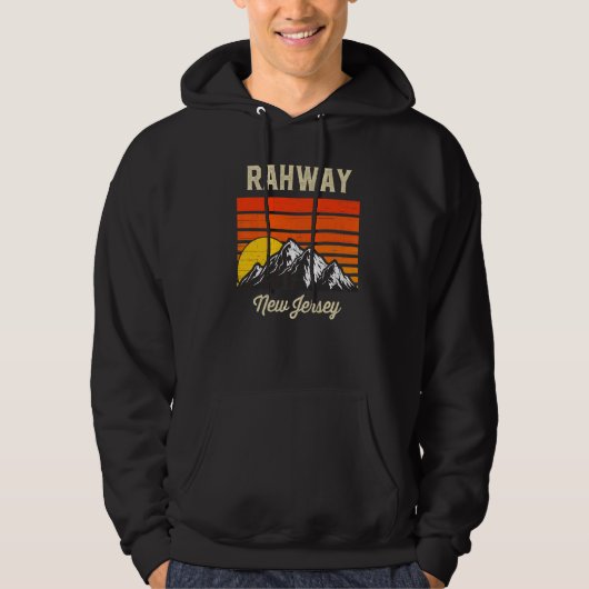 Rahway New Jersey Hometown City State USA Hoodie (Voorkant)