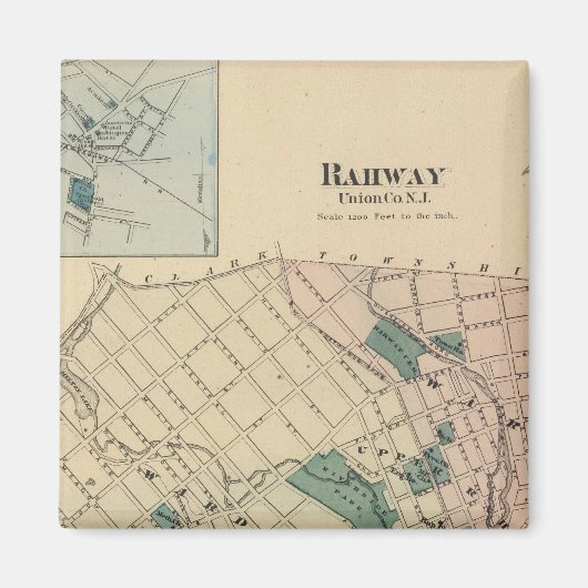 Rahway, NJ Magneet (Voorkant)