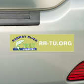 Rahway River Trout, onbeperkt Bumpersticker (Op auto)