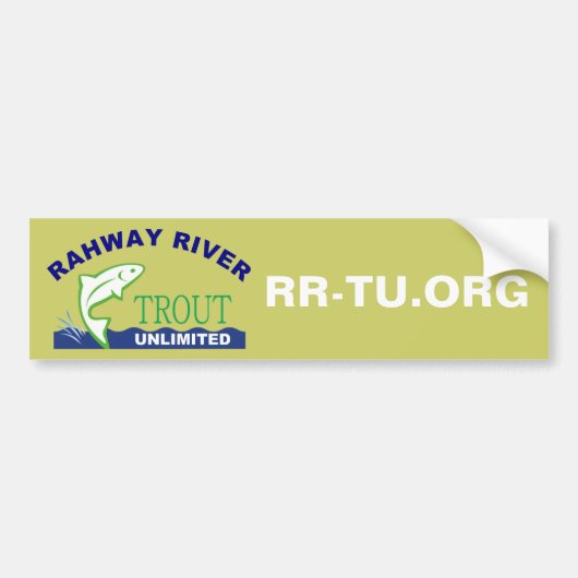 Rahway River Trout, onbeperkt Bumpersticker (Voorkant)