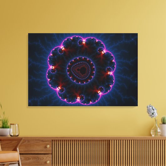Rai - Fractal Art Canvas Afdruk (Insitu (Woonkamer))