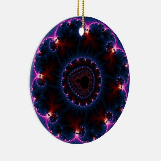 Rai - Fractal Art Keramisch Ornament (Rechts)