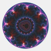 Rai - Fractal Art Ronde Sticker (Voorkant)