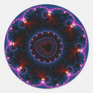 Rai - Fractal Art Ronde Sticker