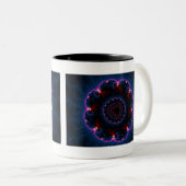 Rai - Fractal Art Tweekleurige Koffiemok (Voorkant rechts)