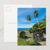 Rai Stenen Op Yap Eiland Briefkaart (Voorkant / Achterkant)