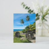 Rai Stenen Op Yap Eiland Briefkaart (Staand voorkant)