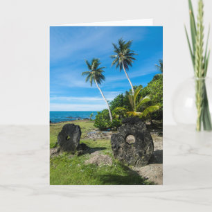 Rai Stones op Yap Island Kaart