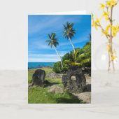 Rai Stones op Yap Island Kaart (Gele Bloem)