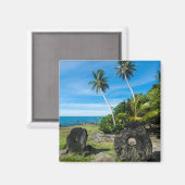 Rai Stones op Yap Island Magneet (Voorkant / Achterkant)