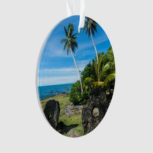 Rai Stones op Yap Island Ornament (voorkant)