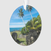 Rai Stones op Yap Island Ornament (voorkant)