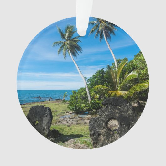 Rai Stones op Yap Island Ornament (voorkant)