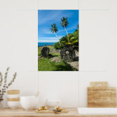 Rai Stones op Yap Island Poster (Keuken)