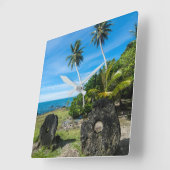 Rai Stones op Yap Island Vierkante Klok (Hoek)