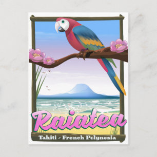 Raiatea Genootschap Eilanden, Tahiti, Frans-Polyne Briefkaart