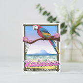 Raiatea Society Islands, Tahiti, Frans-Polynesië. Briefkaart (Staand voorkant)