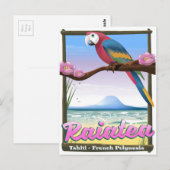 Raiatea Society Islands, Tahiti, Frans-Polynesië. Briefkaart (Voorkant / Achterkant)