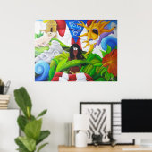 Raices 4 Puertoricaanse kunst Poster (Thuiskantoor)