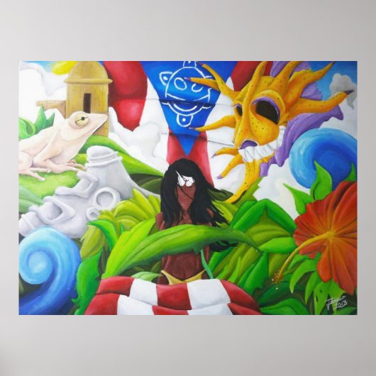 Raices 4 Puertoricaanse kunst Poster (Voorkant)