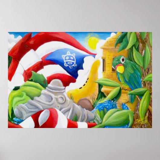 Raices Puero rican art Poster (Voorkant)