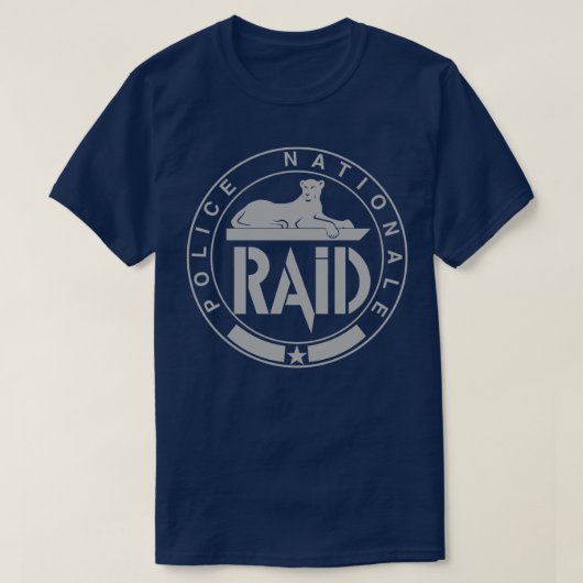 RAID Franse politie-eenheid T-shirt (Design voorkant)