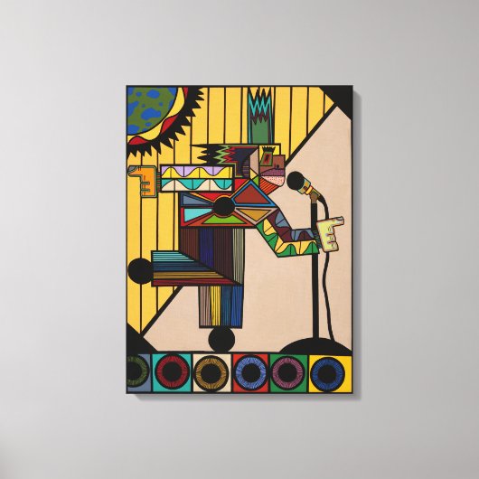 "Raid I Blues" door Ruchell Alexander Canvas Afdruk (Voorkant)
