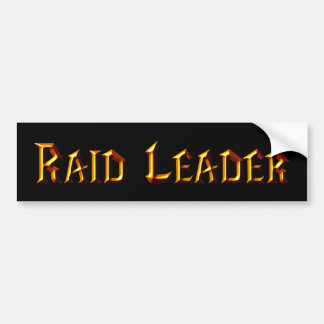 Raid Leader Bumpersticker