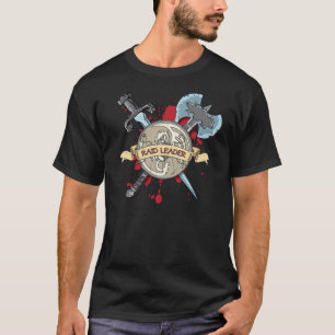 RAID LEADER-Tattoo - Sword, Ax en Shield T-shirt