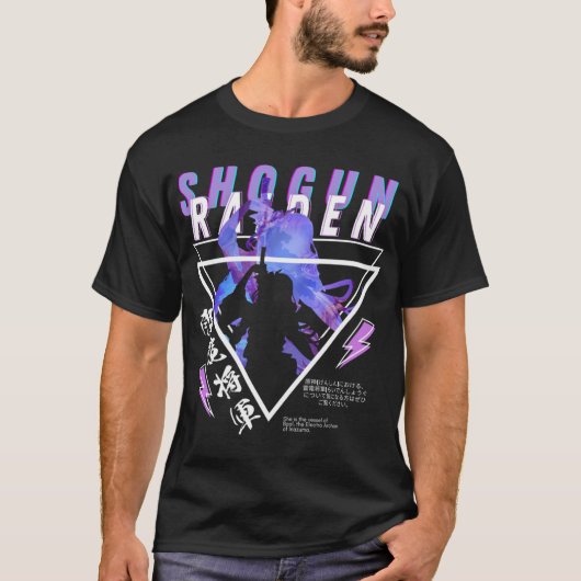 Raiden Shogun BAAL Genshin Impact Nieuw karakter T-shirt (Voorkant)
