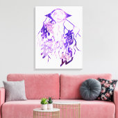 Raiden Shogun Burst Canvas Afdruk (Insitu (Woonkamer))