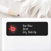 Raider Red en Black Home, Sweet Home - Texas Etiket (Insitu)