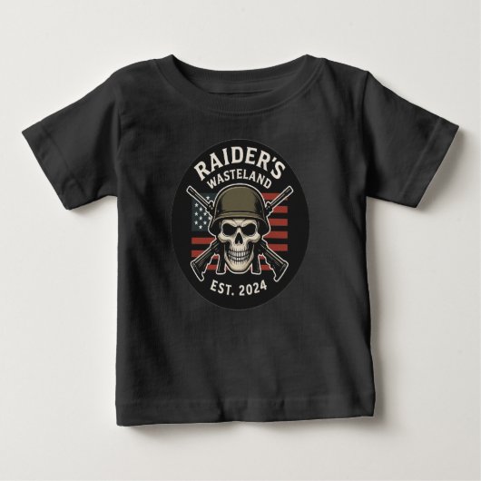 Raider’s Wasteland Official Logo Baby T-Shirt (Voorkant)