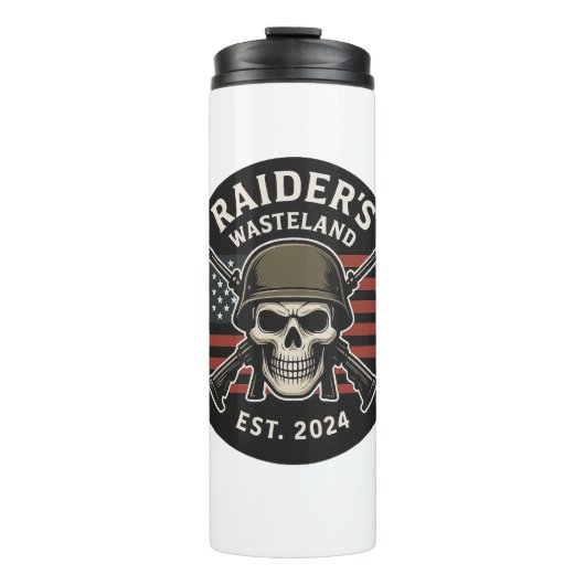 Raider’s Wasteland Official Logo Travel Mug Thermosbeker (Voorkant)