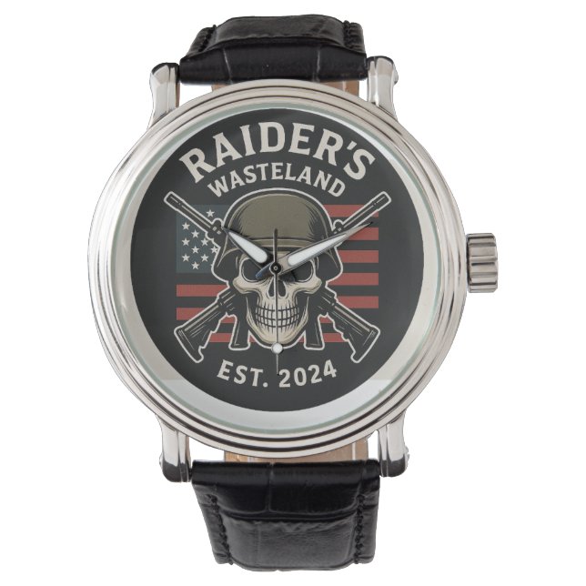 Raider’s Wasteland Official Logo Wristwatch Horloge (Voorkant)