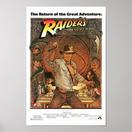Raiders of the Lost Ark Poster (Voorkant)