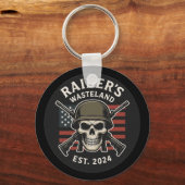 Raider's Wasteland Logo Beste Server Sleutelhanger (Voorkant)