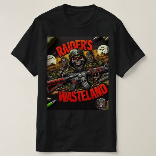 Raider's Wasteland Zombie Skelly T-shirt (Design voorkant)